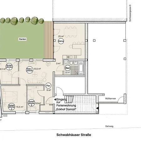 Eckhof Domizil - Grosszuegige Mit Kleinem Garten In Der Altstadt Von Apartment